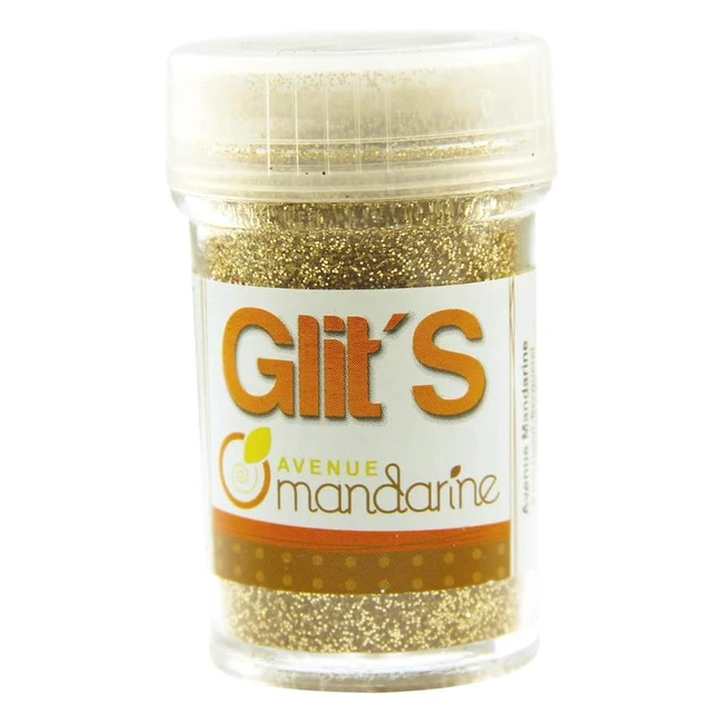 Avenue Mandarine Glits Dorado - Copos de Brillo para Decoración - 14g