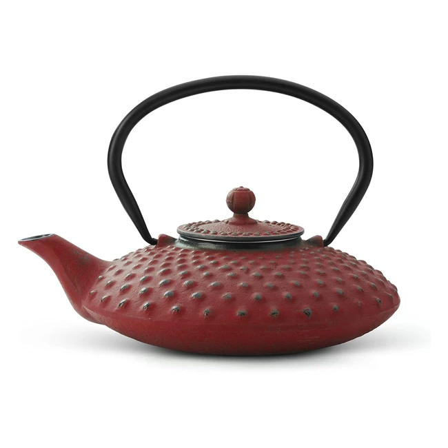 Teiera Bredemeijer Xilin 0.8L Rosso - Inox 20x10x10cm