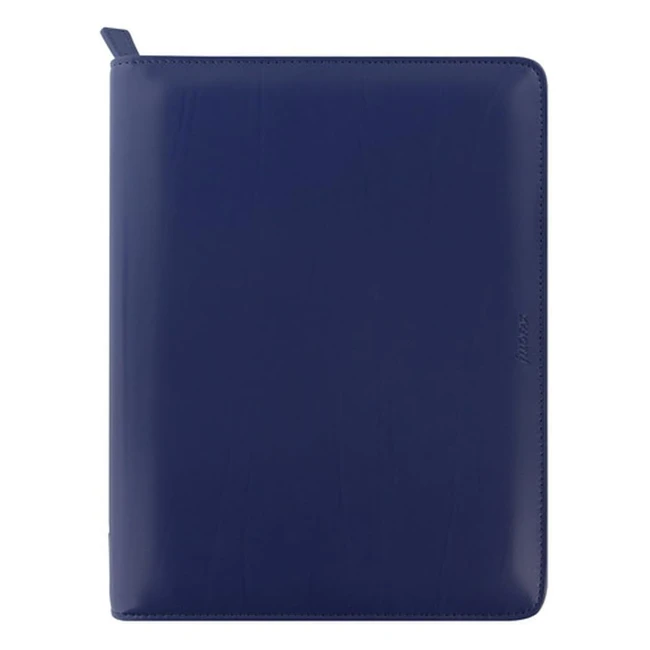 Organiseur Filofax Metropol Zippé Bleu Marine A5 - Agenda Semainier et Recharges