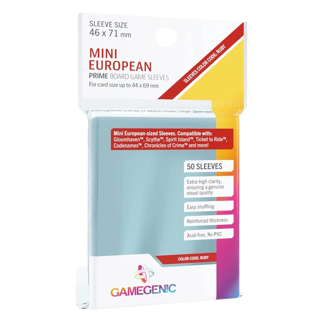 Sleeves Gamegenc Prime Mini 46x71mm - 50 Couleur Claire