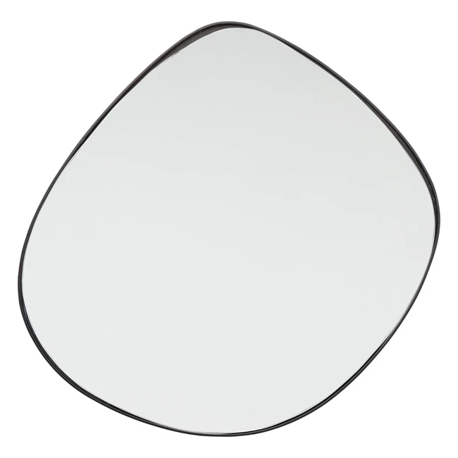 Kare Design Mirror Gteborg Black Glass Steel Frame 705x715x15cm