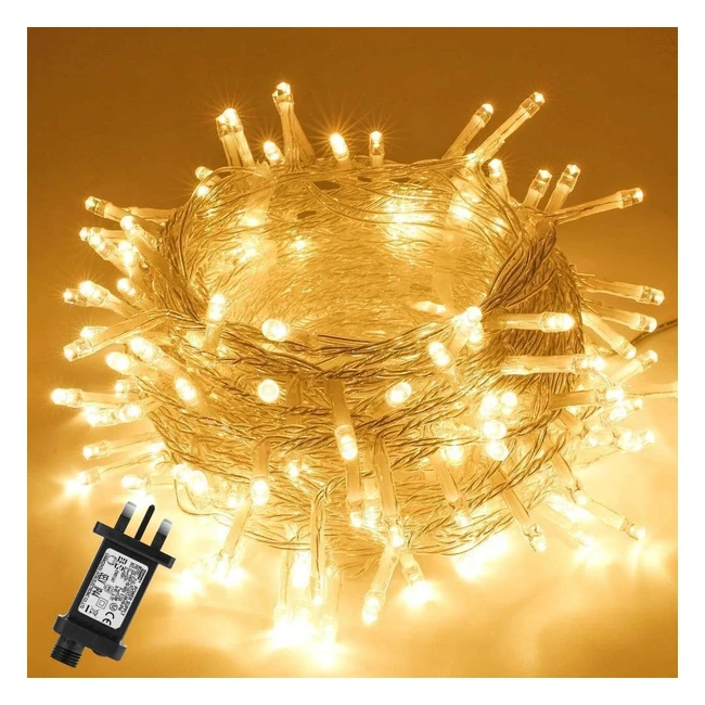 Globalink Christmas String Lights 10m33ft 100LED - Waterproof Fairy Lights with 8 Modes