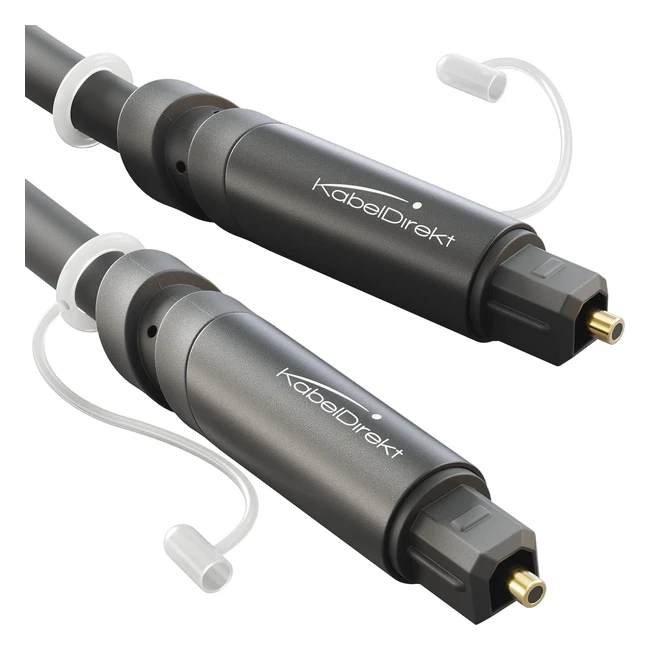 Toslink Cable 05m - Fiber Optic Audio Cable for Soundbars - Crystal Clear Sound