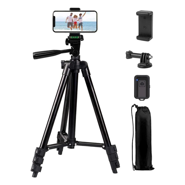 Phone Tripodlinkcool 42 Aluminum Lightweight Portable Camera Tripod for iPhone Samsung Smartphone Action Camera DSLR Camera