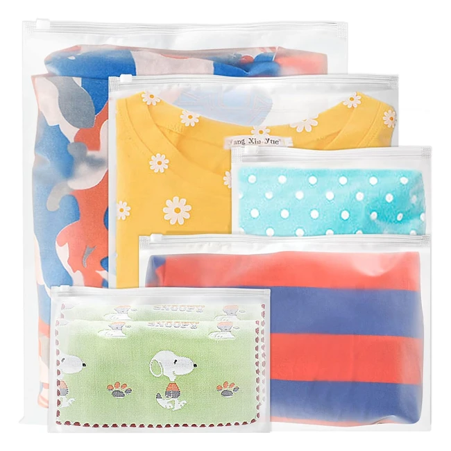 15 buste per indumenti viaggio, sacchetti riporre biancheria richiudibili, zip