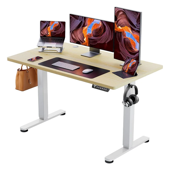 Escritorio eléctrico de pie ajustable en altura 122x61cm - Ergear