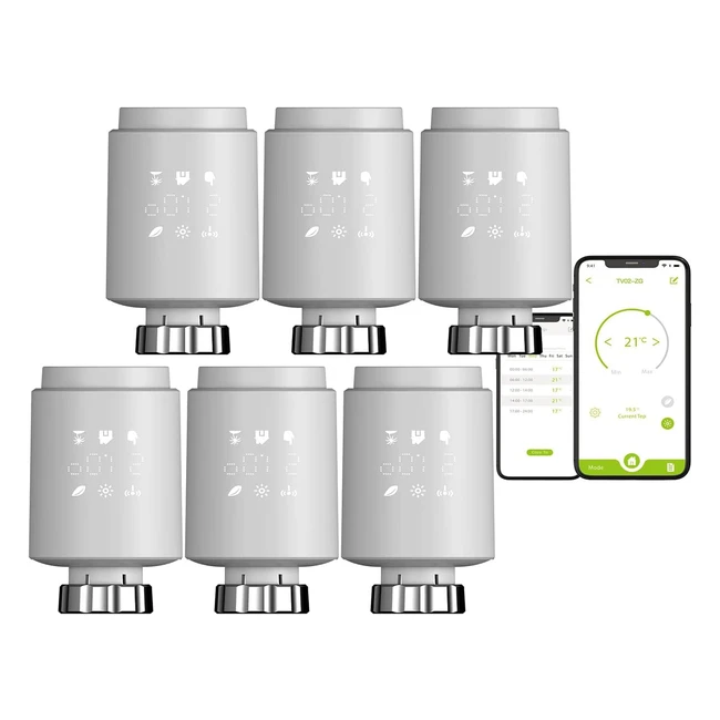 Valvola Termostato Zigbee ETRV - Dimensioni Compatibili - Display Regolabile