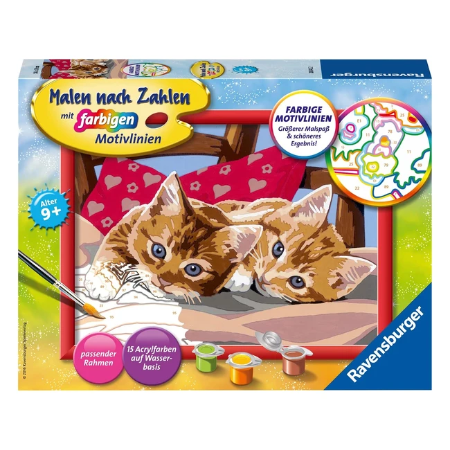 Ravensburger Spieleverlag - Serie D - Due Schmusektzchen Malen Nach Zahlen