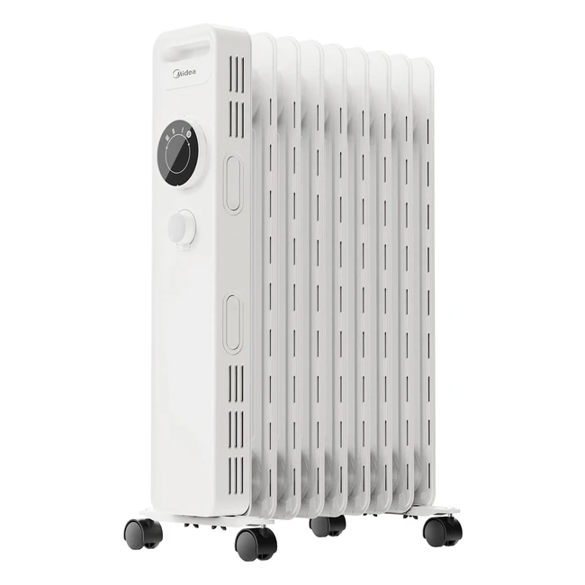 Radiateur électrique Midea 2000W - Chauffage d'appoint salle de bain portable