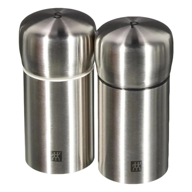 Set de 2 moulins selpoivre Zwilling acier inoxydable inox mat 5x5x10 cm s
