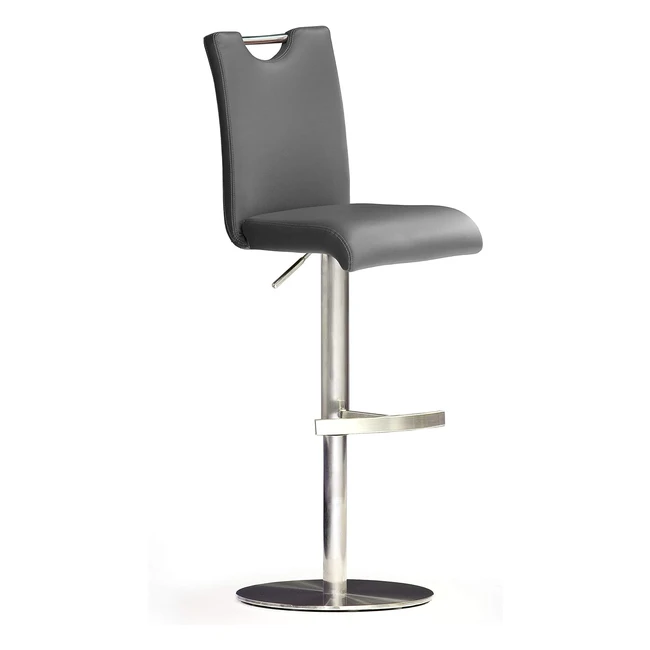 Robas Lund Barhocker, Edelstahl, höhenverstellbar, 360° drehbar