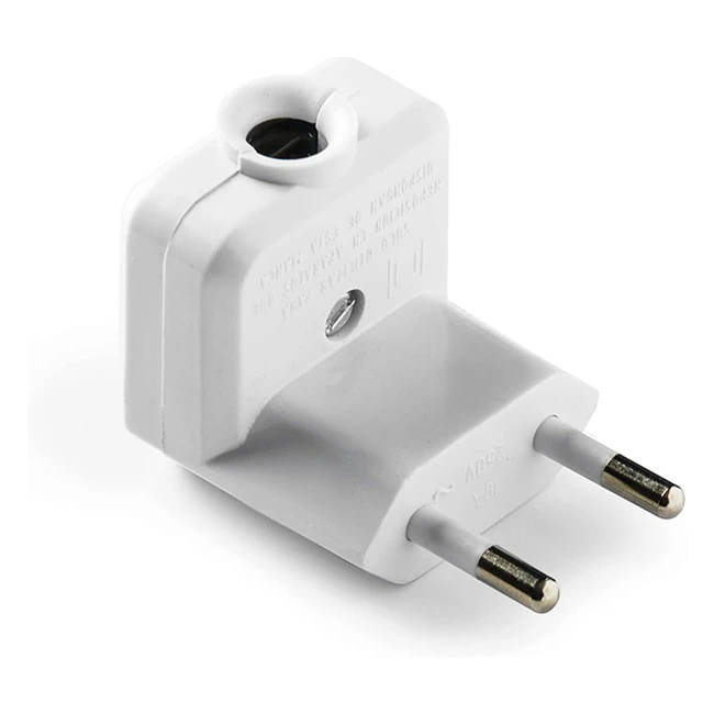 Fiches électriques coudées bipolaires 10A - Famatel