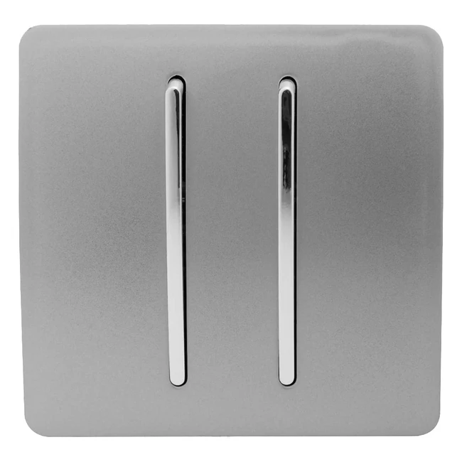 Interrupteur Trendi Switch ARTSS4 Gris Clair - Facile à Installer - Qualité Supérieure