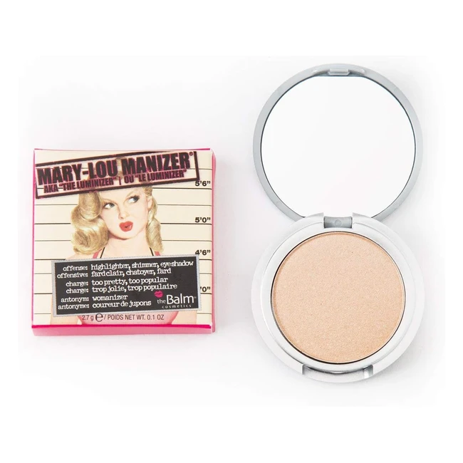 Iluminador Marylou Manizer de The Balm - Tamaño de Viaje - Ref. 12345 - Brillo Champan