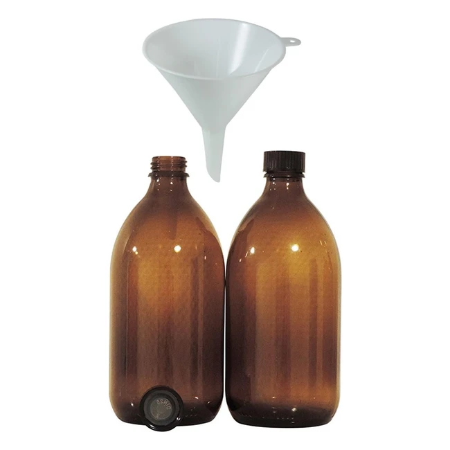 Mikken 2 Flaconi Medicinali 500ml Tappo a Vite Made in Germany Senza BPA