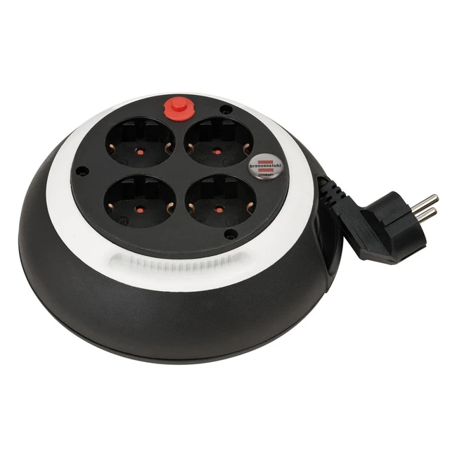 Enrollacables domstico Brennenstuhl Comfortline 4 enchufes 3m