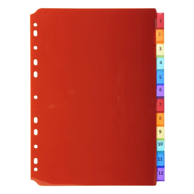 Intercalari Neutri in PP Trasparente 12 Posizioni 3912E Exacompta