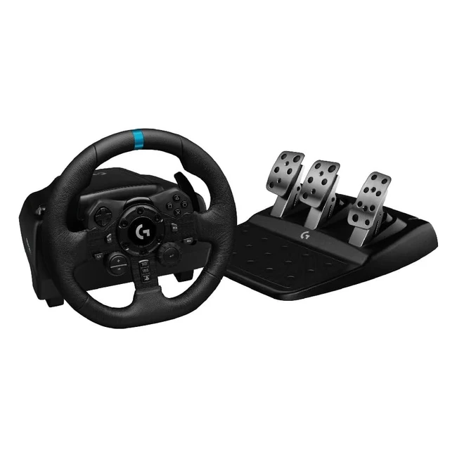 Volante y Pedales de Carrera Logitech G923 para PS5 PS4 y PC - Negro