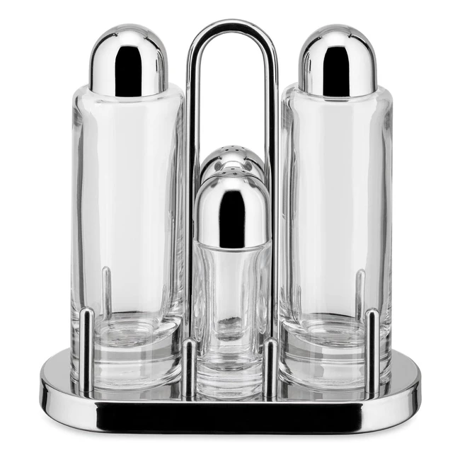 Alessi 5070 Gewrzset - l Essig Salz Pfeffer