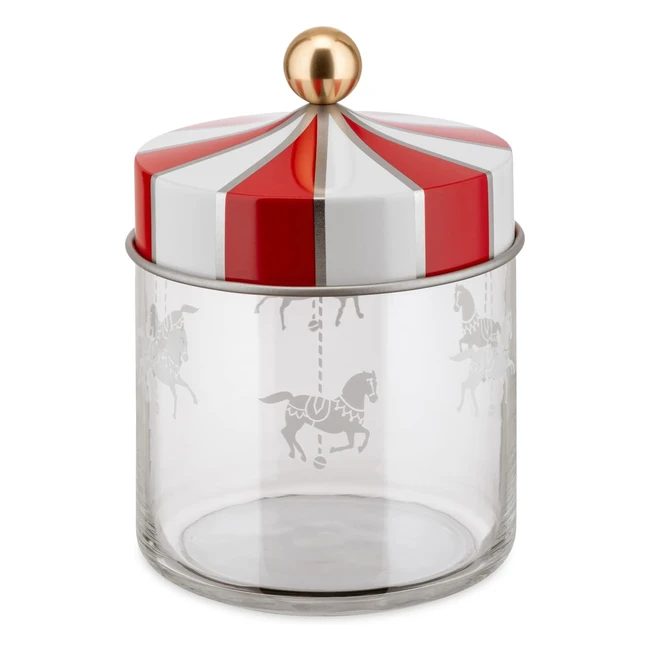Alessi Circus MW3075 Kchenglas fr Designlebensmittel bedrucktes Glas mit Tu
