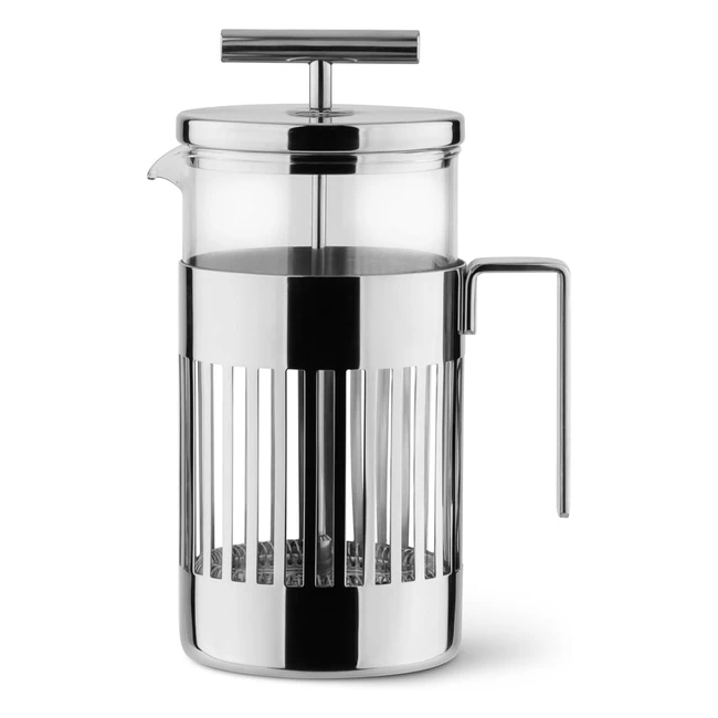 Alessi Kaffeepresse 8 Tassen 90948 - Edelstahl & hitzebeständiges Glas