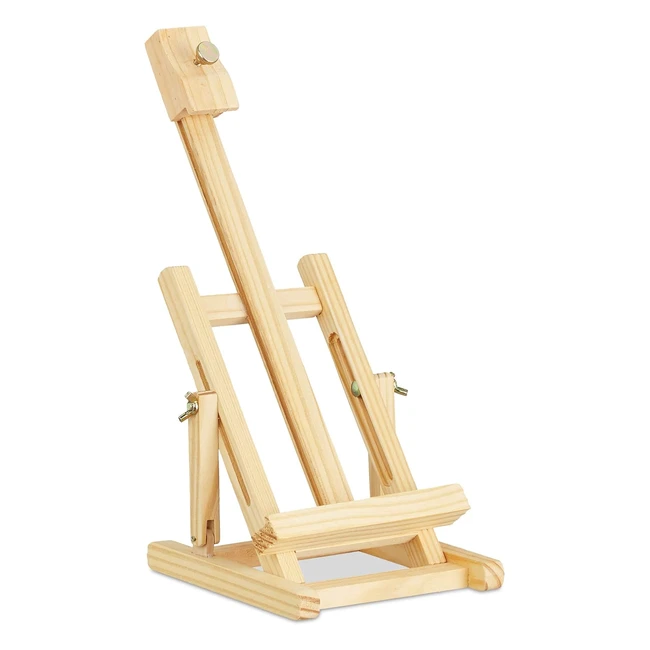 Caballetes de pintura ajustables en ángulo y altura - Relaxdays