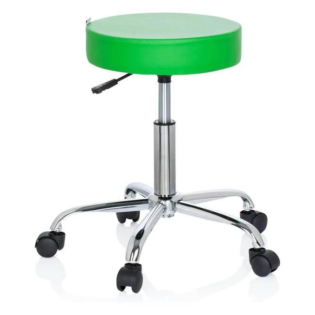 HJH Office 729411 Brohocker Operator II grn hhenverstellbar mit Rollen