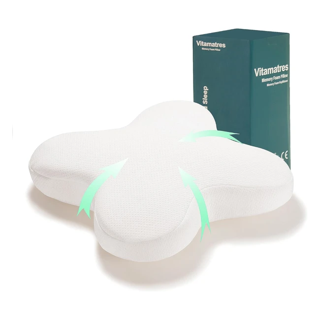 Almohada Cervical Vitamatres de Espuma Viscoelástica - Soporte y Confort