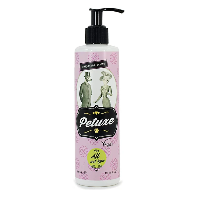 Mascarilla Petuxe Vegana para Mascotas - Hidratación y Brillo con Aloe Vera - 300 ml