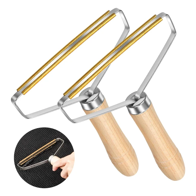 Rasoirs antibouloches Fokuncy 2023 - Brosse anti poils chien/chat - Lot de 2