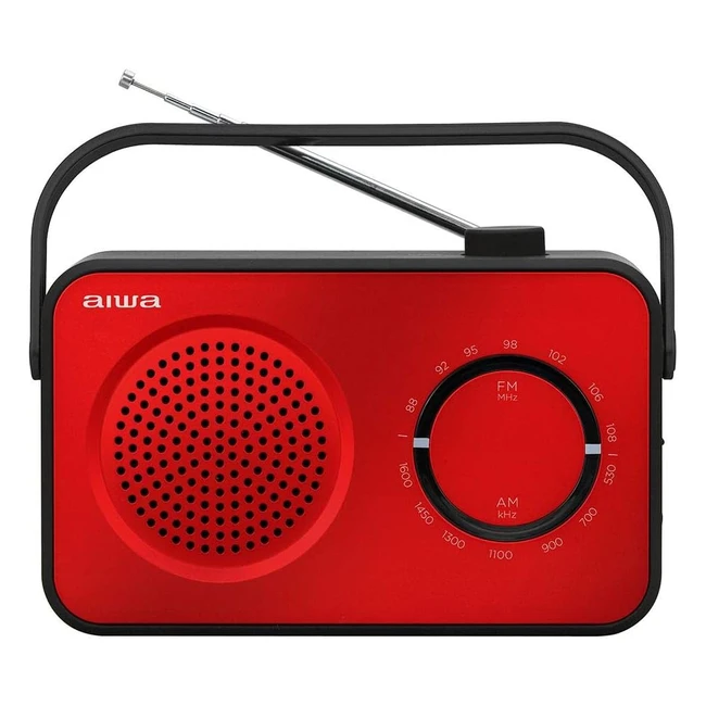 Radio Aiwa R190RD - Sintonizador AM/FM Analógico - Ideal para Cocinas y Salones