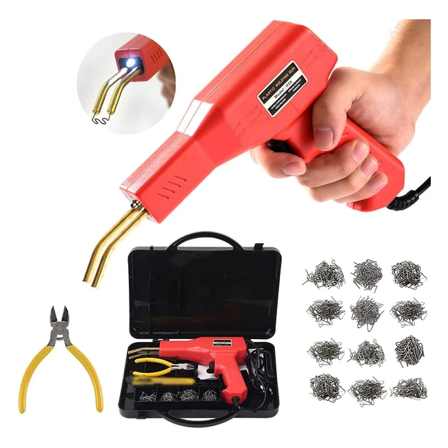Plastic Welding Machine Car Bumper Repair Kit 800pcs Hot Staples 50W