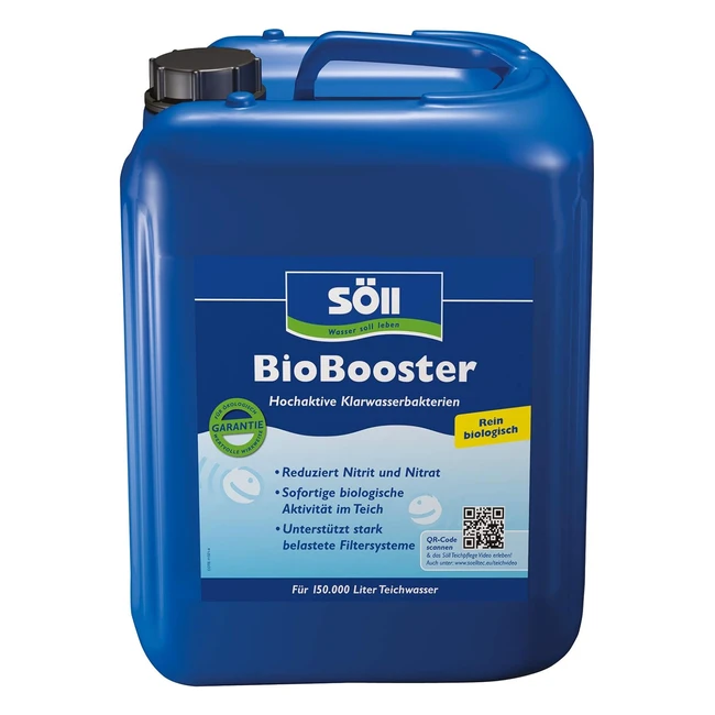 Biobooster Teichbakterien für klares Wasser, rein biologisch, 5 l