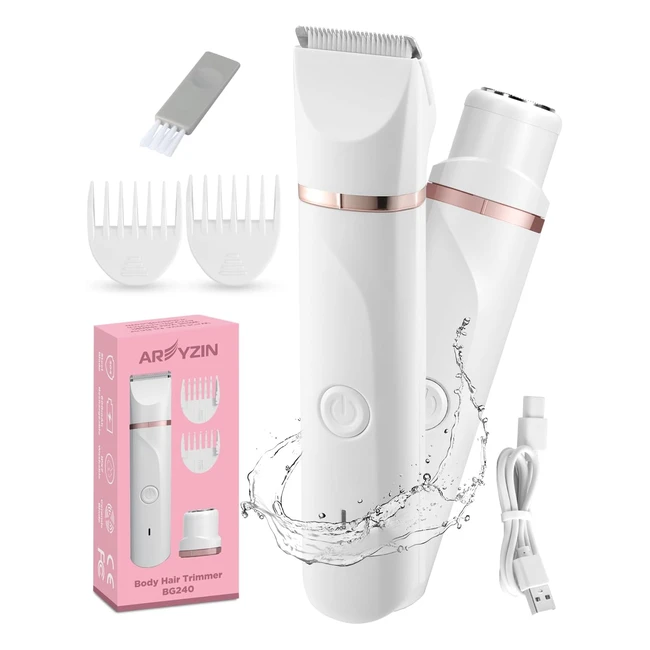 Tondeuse bikini électrique rechargeable USB - Lames céramique imperméables - Parfait pour le corps