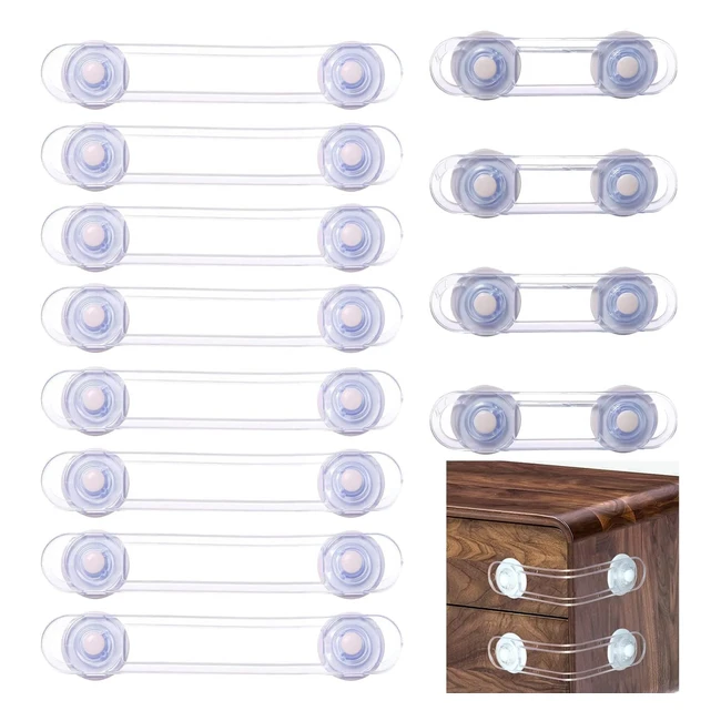 Bloqueo de seguridad para niños - 12 piezas | Cerraduras de seguridad extra fuertes