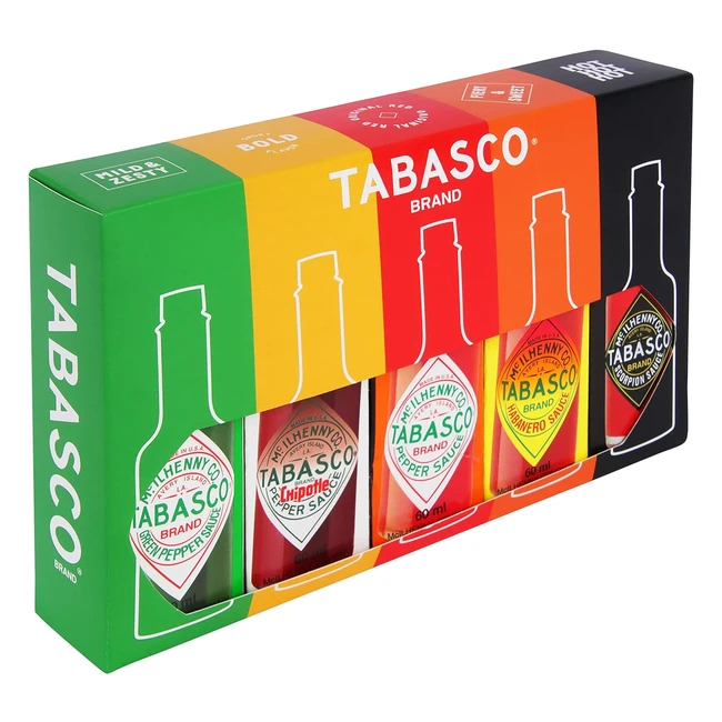 Tabasco Salsa Peperoncino Piccante 560ml - Set Regalo 5 Bottiglie
