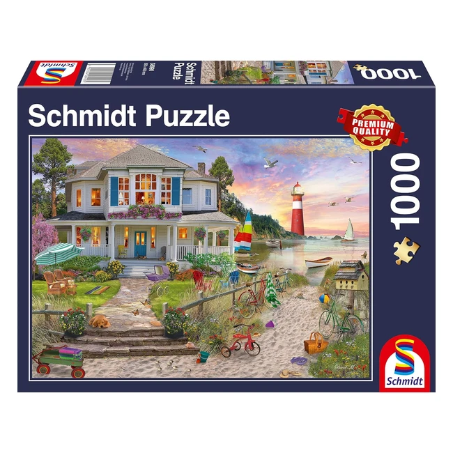 Schmidt Spiele 58990 The Beach House Puzzle 1000 Teile Multicolor