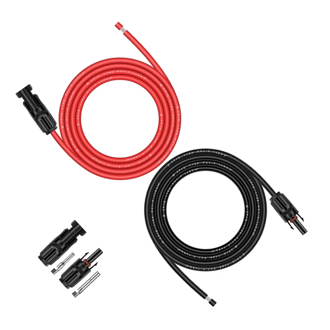 igreely 6mm 10awg Solar Panel Extension Cable - 3m10ft - Waterproof - High Qual