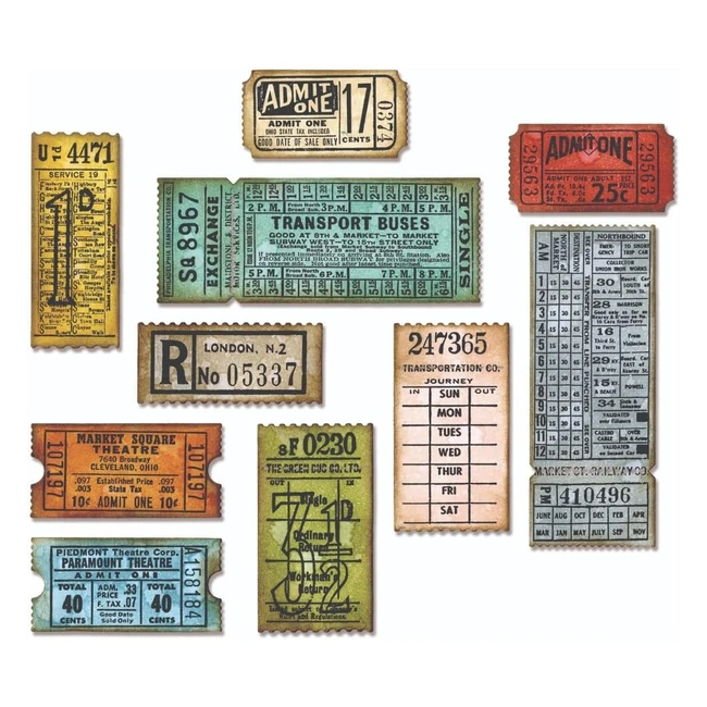 Fustelle Sizzix Framelits Biglietteria - Taglia Disegni Intricati - #Sizzix #Fustelle #Biglietteria