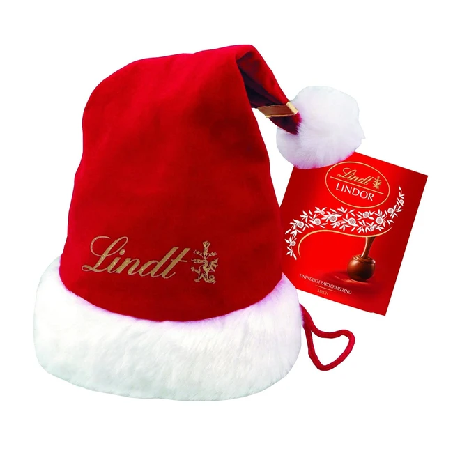 Lindt Schokolade Lindor Milch Weihnachtsmann Mütze | 175g