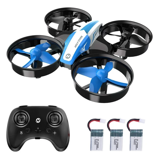 Holy Stone HS210 Mini Drone - Elicottero RC per Bambini e Principianti - 3D Flip - 3 Batterie - Blu