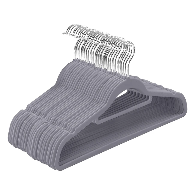 Grucce in velluto Utopia Home Premium - 50 pezzi - Salvaspazio e antiscivolo