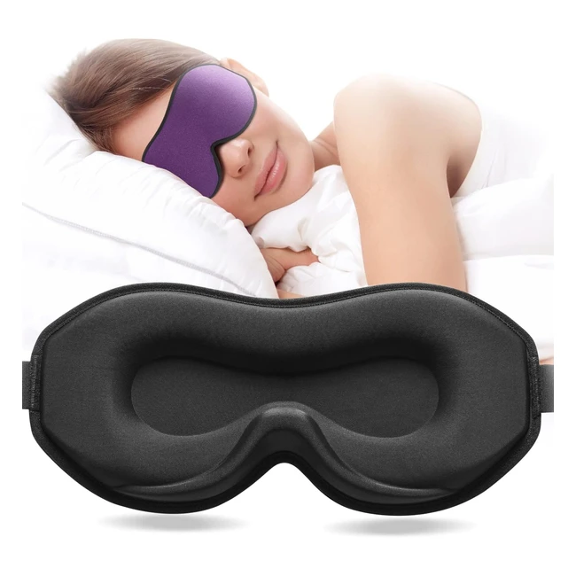 Umisleep 2023 Sleeping Mask for Side Sleepers - Breathable 3D Eye Mask Adjustab