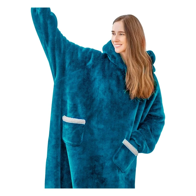 Batamanta Mujer Invierno Gruesa | Aisbo | Ref. 127x74cm | Sherpa Sudadera Manta Borreguito
