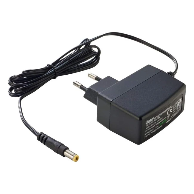 PremiumCord Universal Netzteil 230V 9V DC 1A - Kompakte Stromversorgung für elektronische Geräte