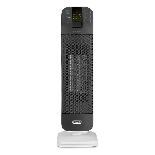 DeLonghi Bend Line Remote Controlled Ceramic Fan Heater 2kW | Anti Frost | Oscillating Base | Auto-Off | 24hr Timer