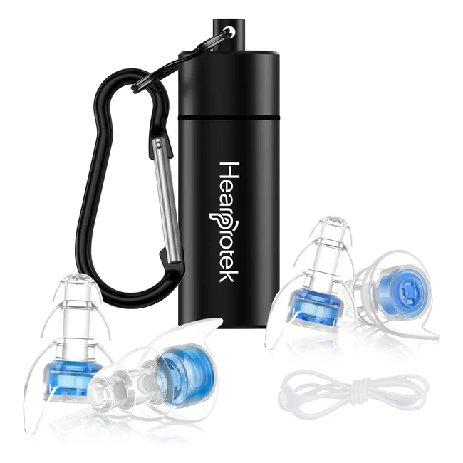 Tappi Orecchie Antirumore Riutilizzabili - Protezione Alta Fedelt - 2 Paia