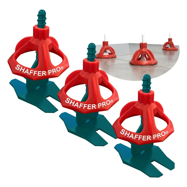 Croisillons Carrelage Autonivelant 2mm - 200 Croisillons - 100 Cadrans Réutilisables - Shaffer Pro