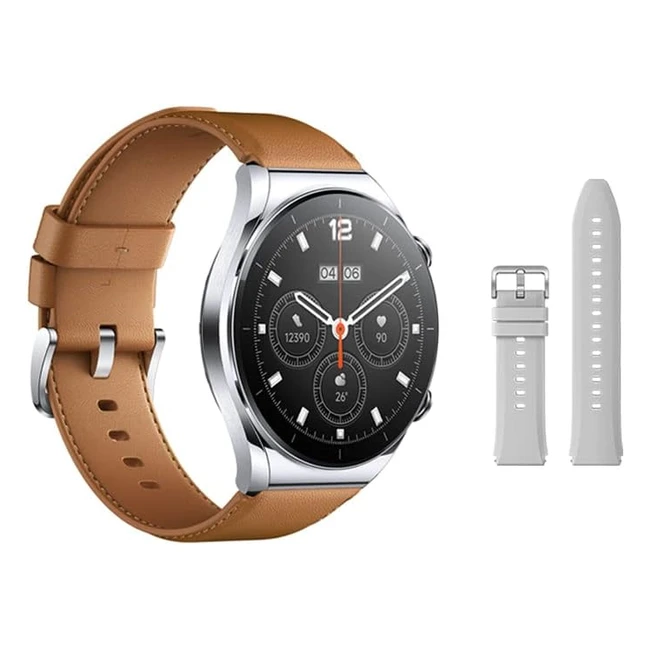 Montre Xiaomi Watch S1 Silver - Écran AMOLED HD, Verre Saphir, Charge Sans Fil