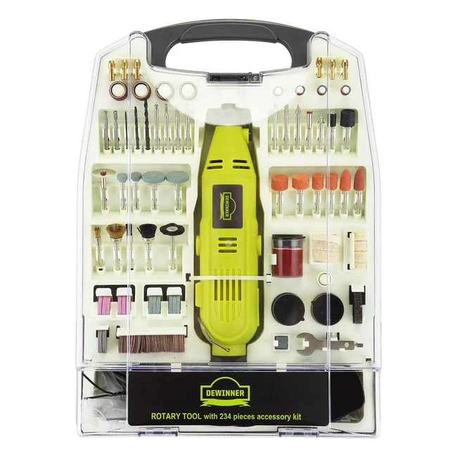 Dewinner Rotary Multitool 135W - 6 Variable Speed - 233 Pcs Accessories - DIY Cr